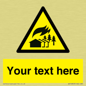 Custom Warning: Large scale fire zone